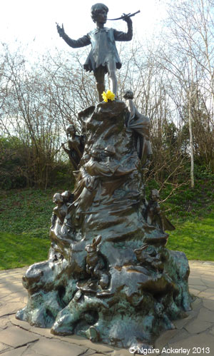 Peter Pan, Hyde Park. Copyright Ngaire Ackerley, 2013