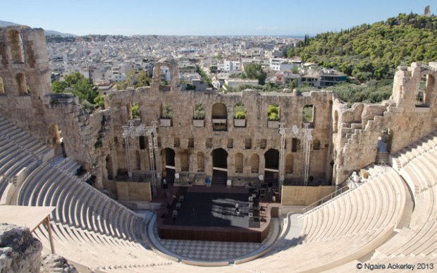 Amphitheater Oden of Herodes Atticus, Acropolis. Athens