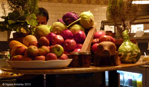 Close up of the decorative aspects of the kitchen, Rafele