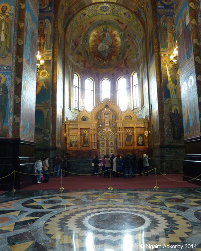 Inside the Church of Our Savior on Spilled Blood