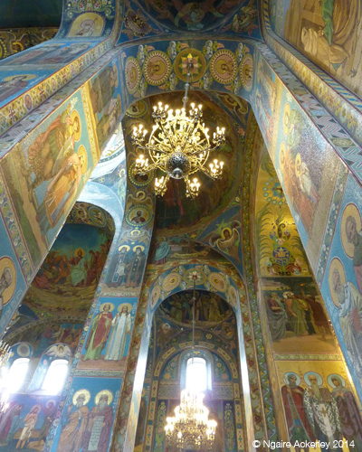 Inside the Church of Our Savior on Spilled Blood