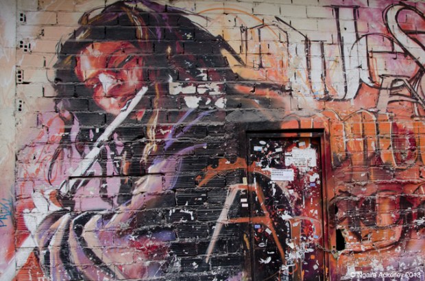 Musicians in Art, Granada, Spain (nice to see the flute for once!)