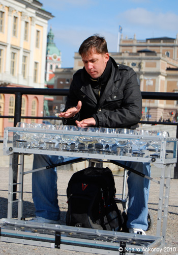 The music of glass, Stockholm, Sweden