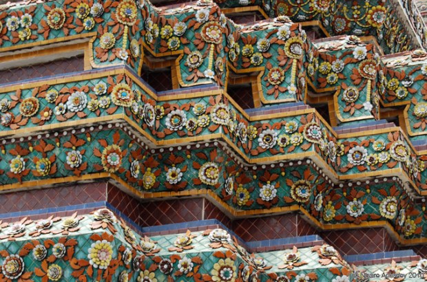 Detail of a temple in Bangkok, Thailand