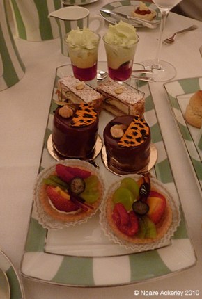 Claridges Hotel afternoon tea sweets back in 2010