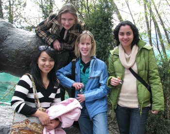 My friends and I at Innsbruck Zoo