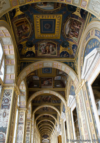 One of the many decorative hallways in the Hermitage