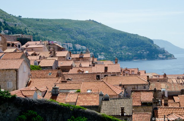 View over the houses in Dubrovnik, Croatia