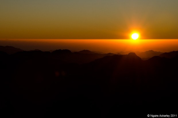 Sunrise from Mt. Sinai, Egypt