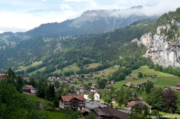 View over the valley of Lauterbrunnen, Switzerland