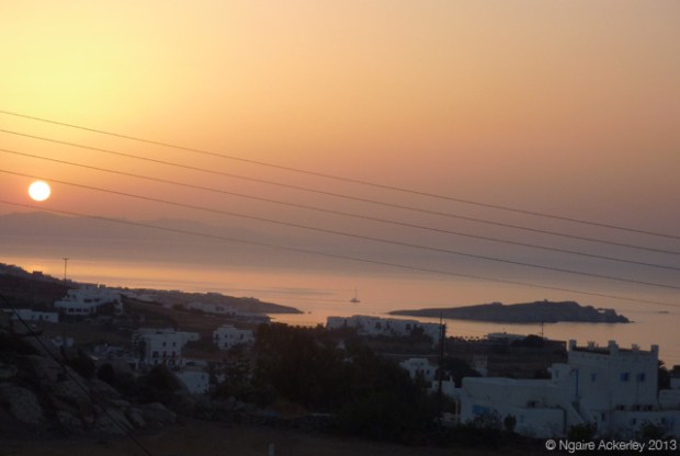 View over Mykonos, Greece