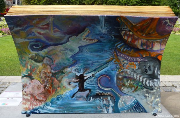 Peter Pan (back). Created by Laura Elizabeth Bolton.