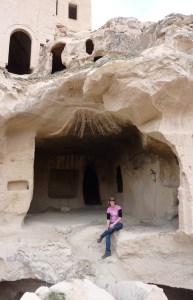 Chilling in a cave in Cappdocia