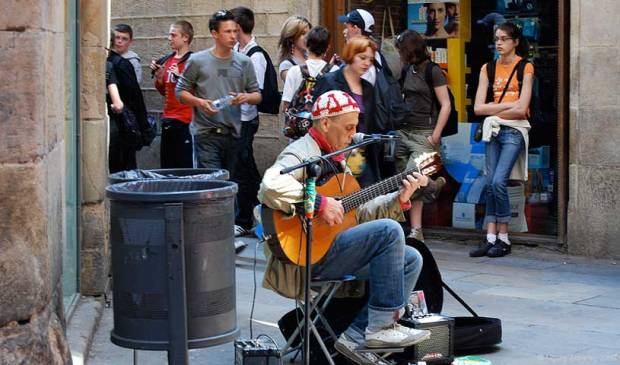Musician, Barcelona, Spain