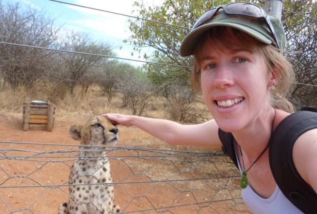 Samira the cheetah and I