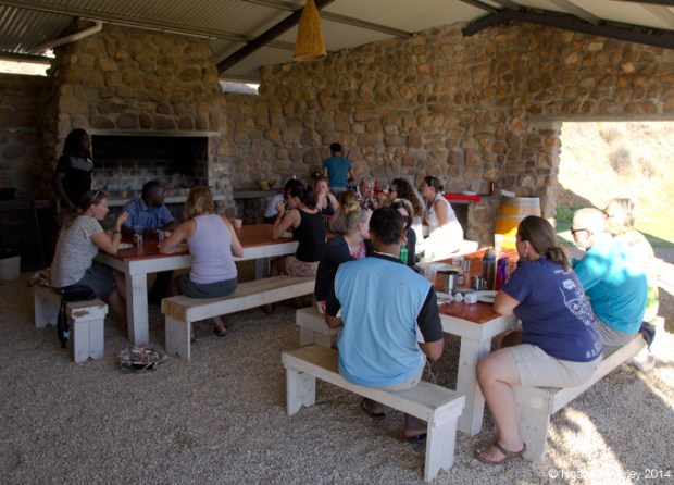 Eating space at Highlanders - one of the nicer spots