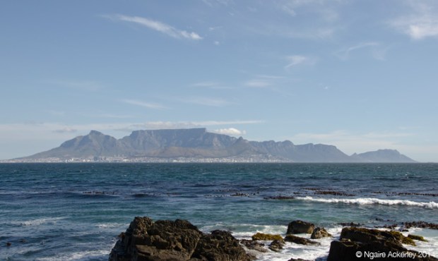 View of Table Mountain from Robben Island