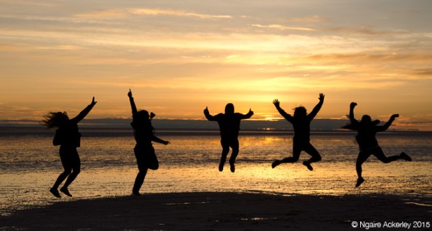 Sunrise at Salar de Uyuni