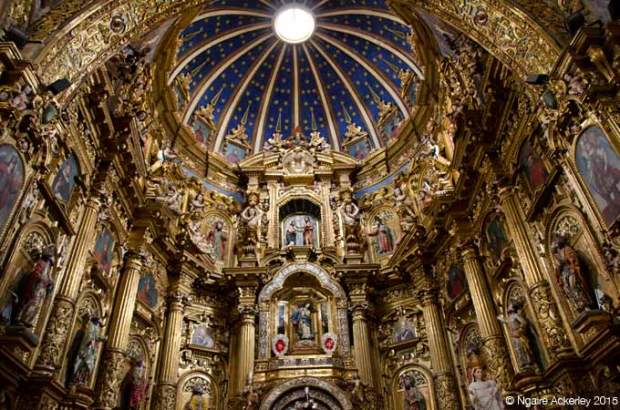 Inside the Church of San Francisco