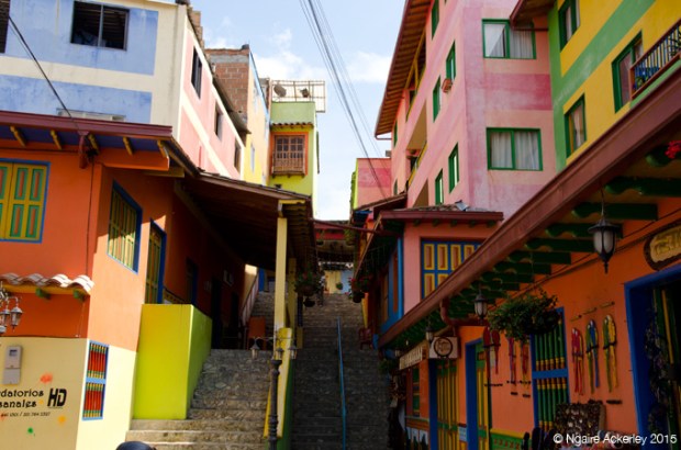 Colourful stores in Guatape