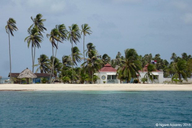 Immigration island in the San Blas