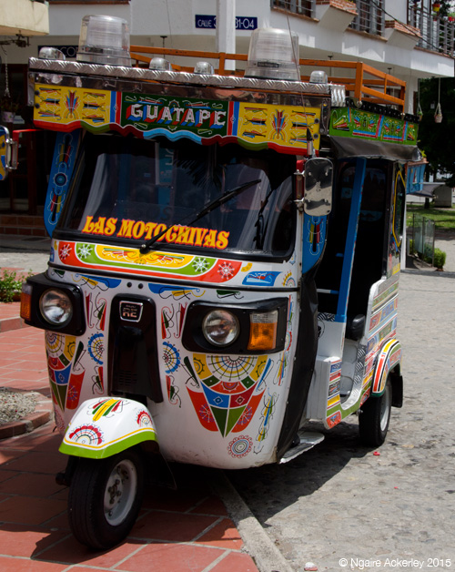Motor taxi in Guatape