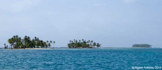 Three of the 365 islands in the San Blas
