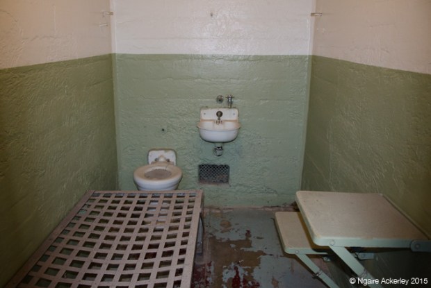 Inside a cell at Alcatraz
