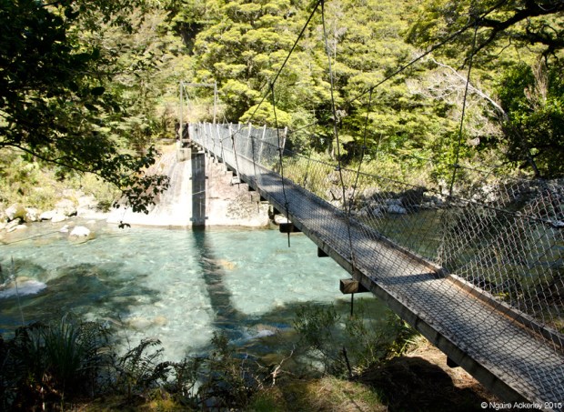 Bridge to Lake Marian walk