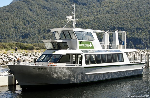Our boat for the Milford Sound cruise