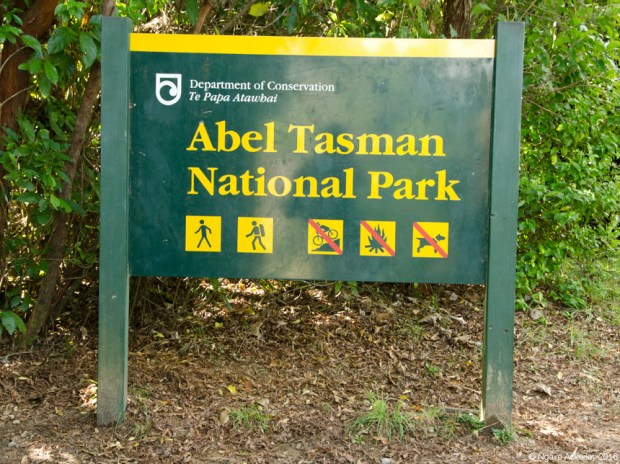 Abel Tasman National Park Sign