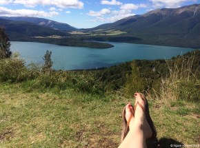 Relaxing by Nelson Lakes