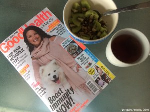 Relaxing breakfast to start the day