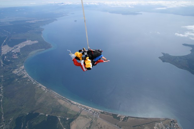 Skydiving in Taupo, NZ