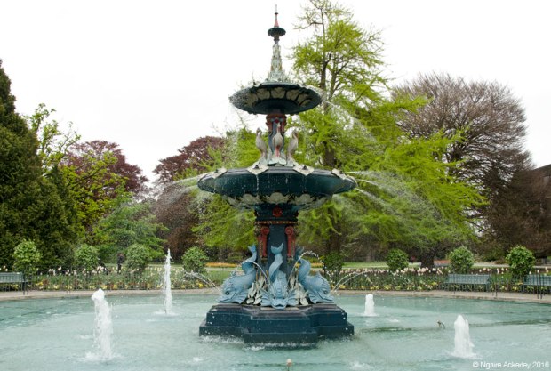 Fountain at Christchurch Botanic Gardens