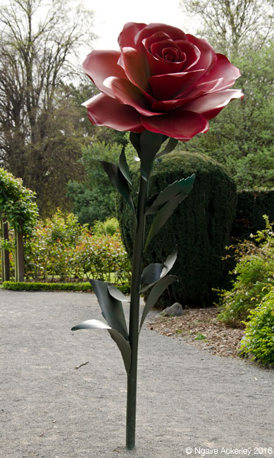 Rose sculpture, Botanic Gardens