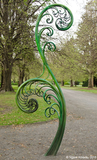 Fern sculpture, Botanic Gardens