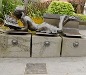 'Inner Struggle' sculpture in Christchurch