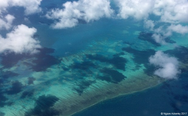 Flight over the Great Barrier Reef