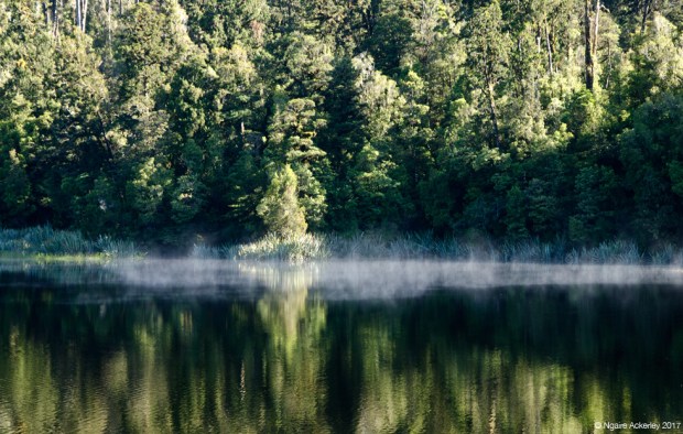 Lake Matheson - Smoke on the water