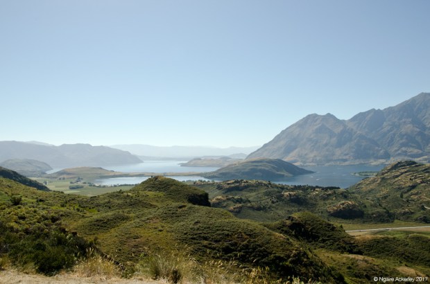 View from Rocky Mountain over Lake Wanaka