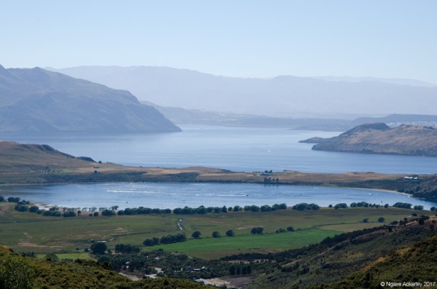 View from Rocky Mountain over Lake Wanaka