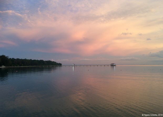 Pastel sunset colours, Pulau Tiga, Borneo